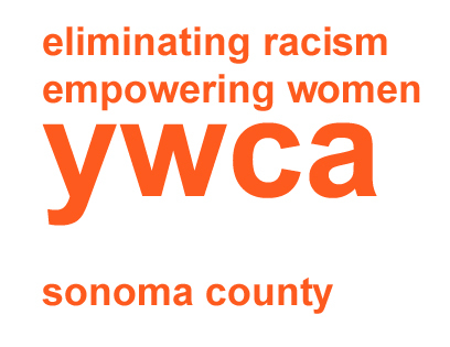 YWCA Sonoma County logo. Text: eliminating racism, empowering women, YWCA Sonoma County