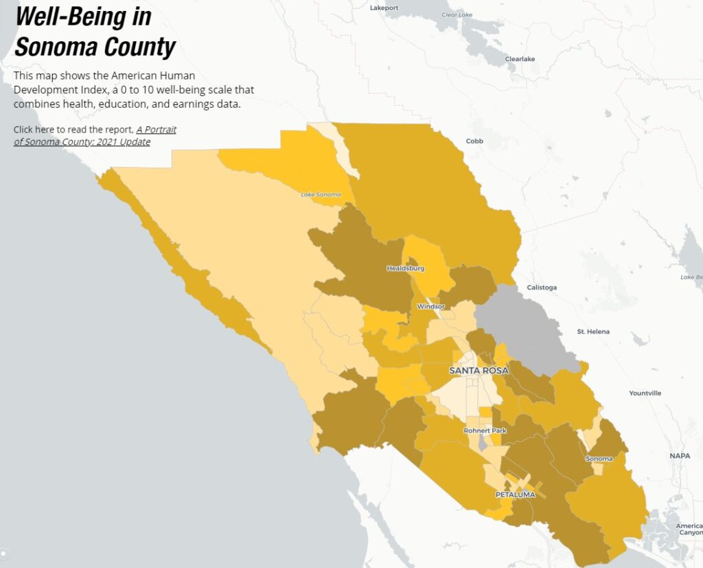 Portrait of Sonoma Interactive Map