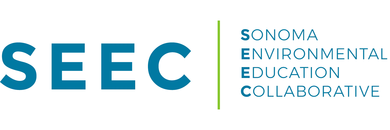 logo for Sonoma Environmental Education Collaborative. Logo reads: SEEC in large blue letters