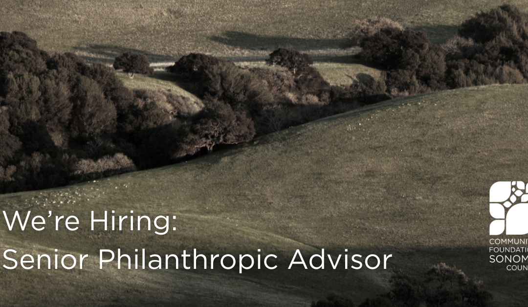 We’re Hiring: Senior Philanthropic Advisor